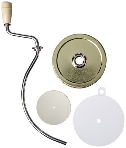 HIC Kitchen Witmer mixer fitting a 26-ounce jar lid for mess-free stirring