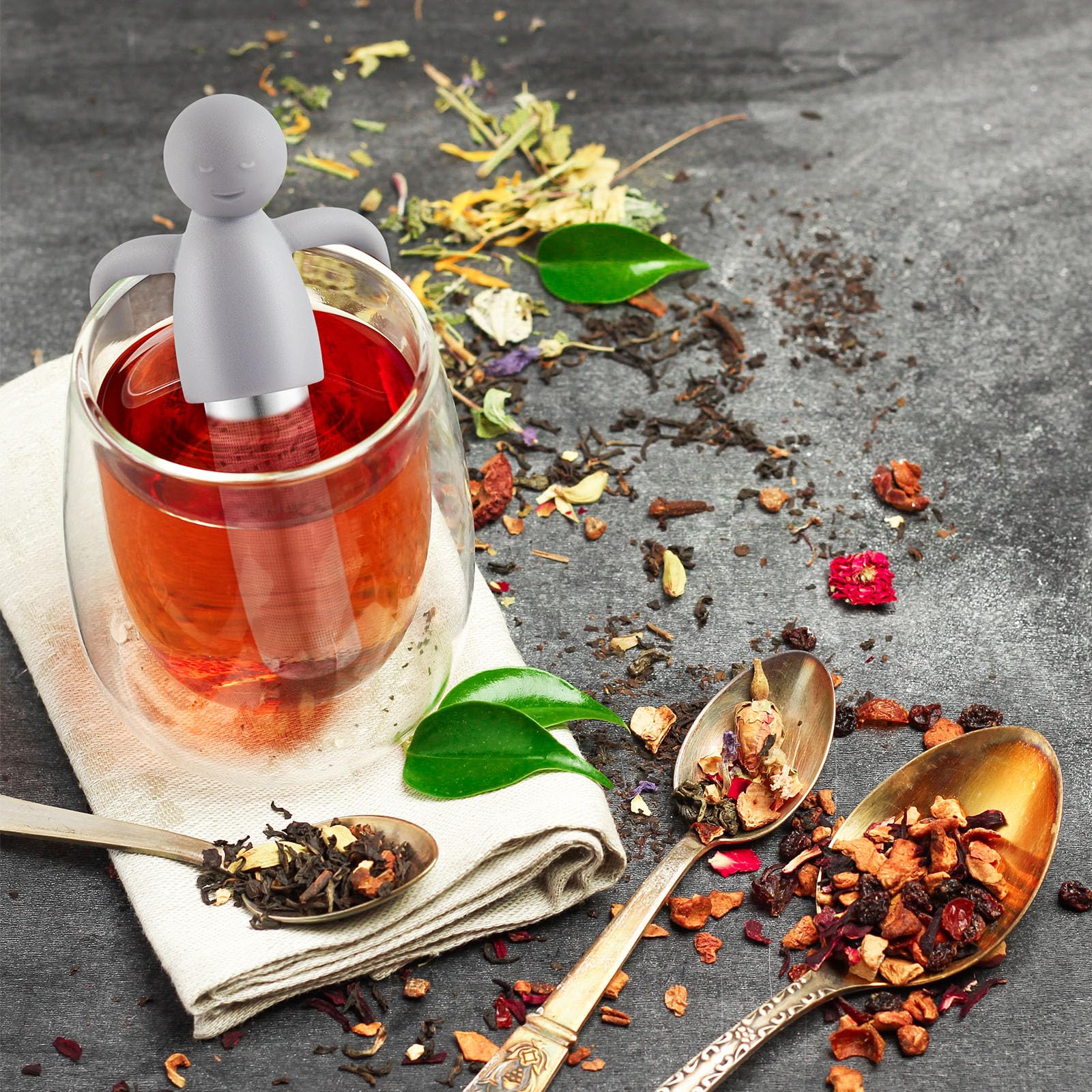 Hicarer purple infuser adds color to tea time while brewing