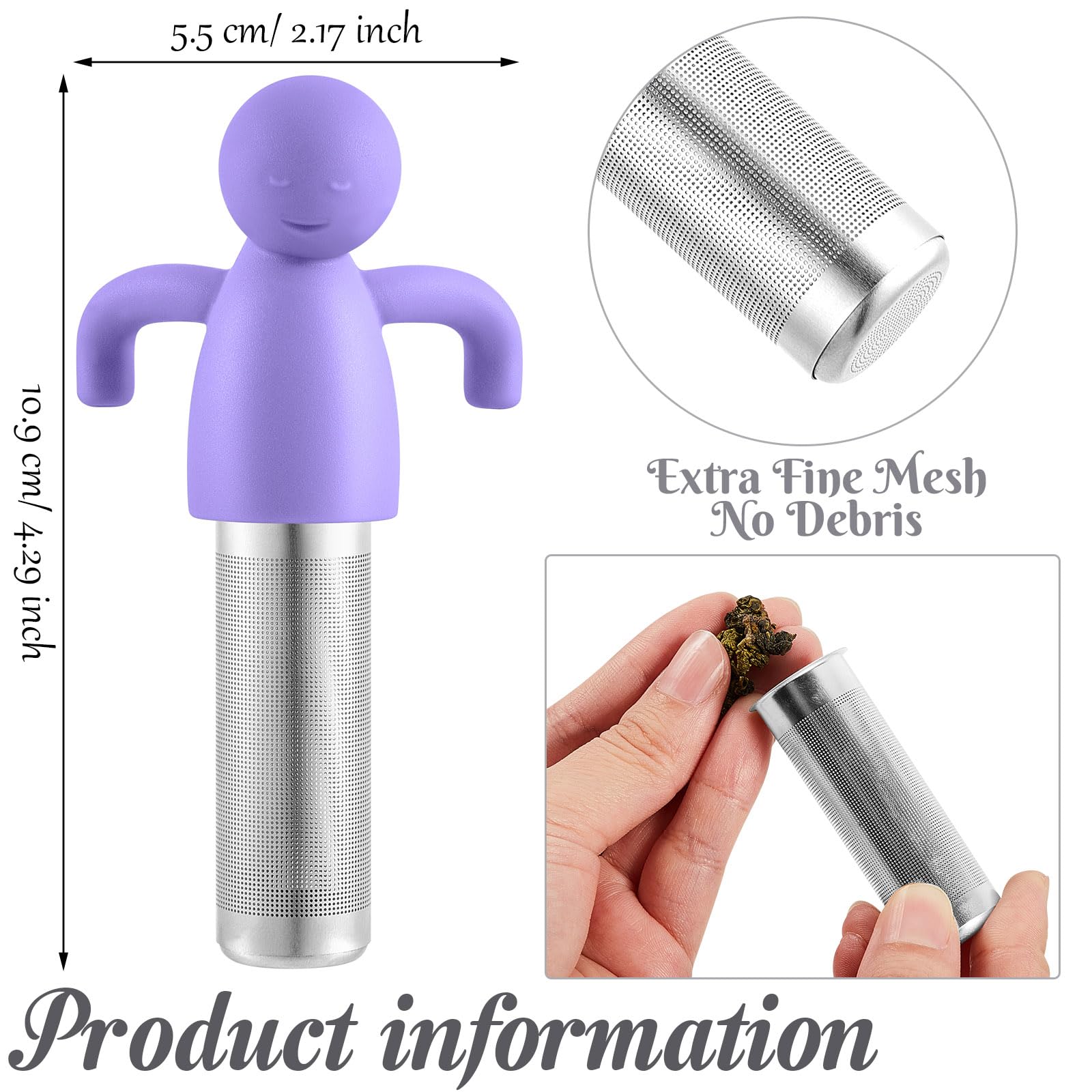 Hicarer tea infuser purple smile ready to brew fragrant tea