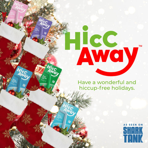 HICCAWAY Hiccup Straw used by a child to ease hiccups