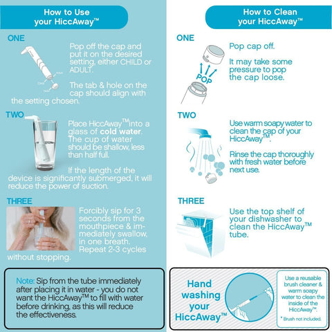 HICCAWAY Hiccup Straw used during travel for quick relief