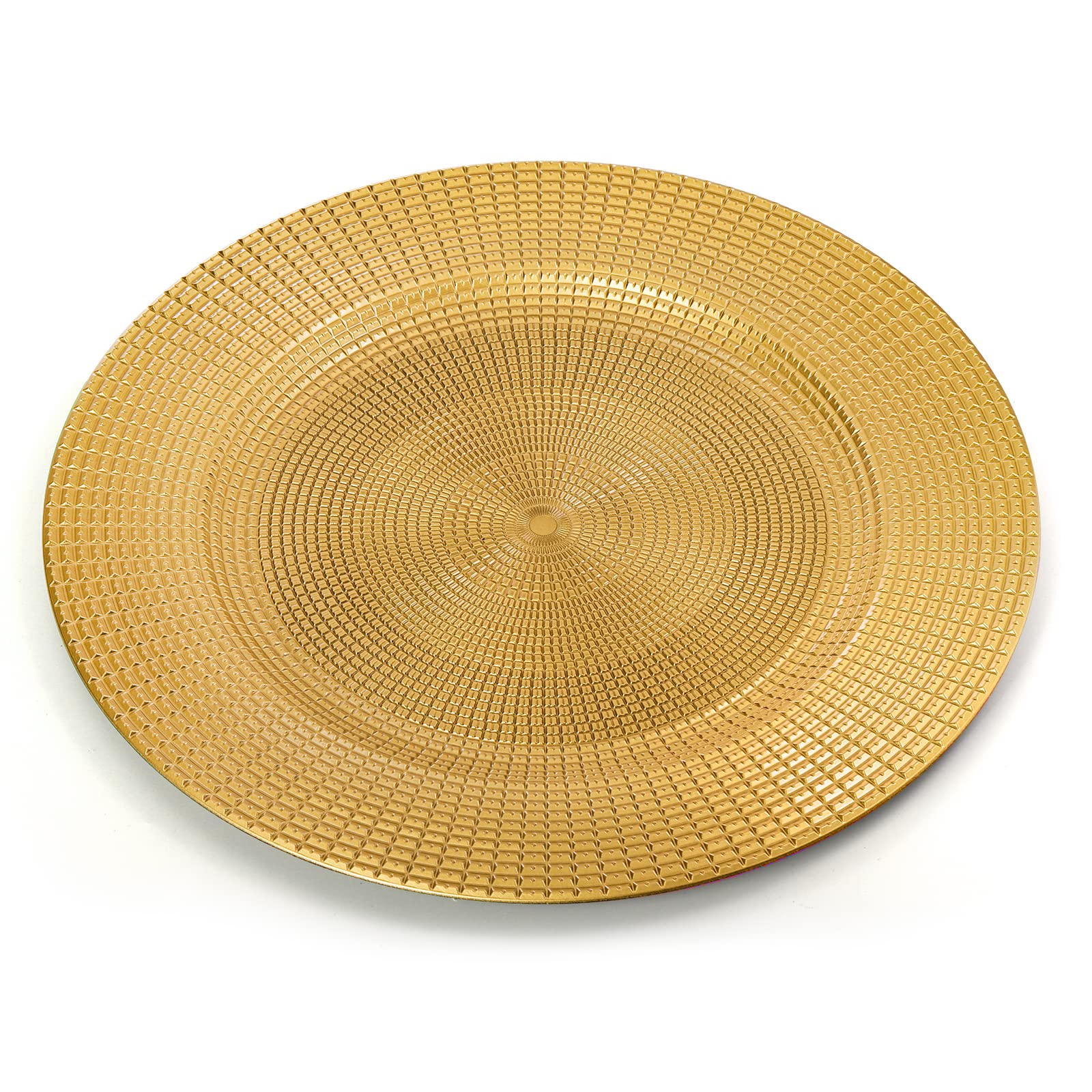 Hiceeden gold charger plate 13inch dining table decor at celebrations.