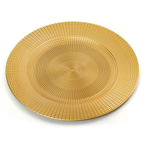 Hiceeden gold charger plate 13inch dining table decor at celebrations.