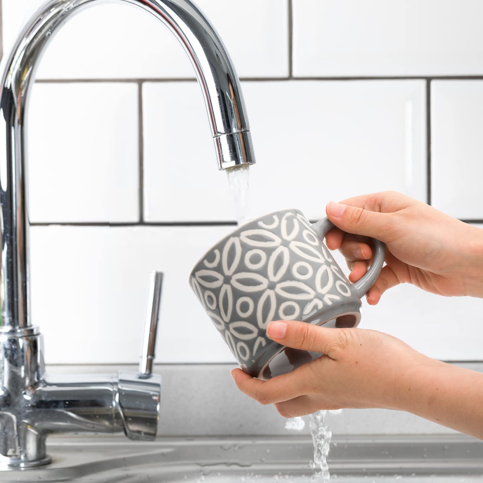 Hiceeden mugs feature ergonomic handles for easy, comfortable sipping.