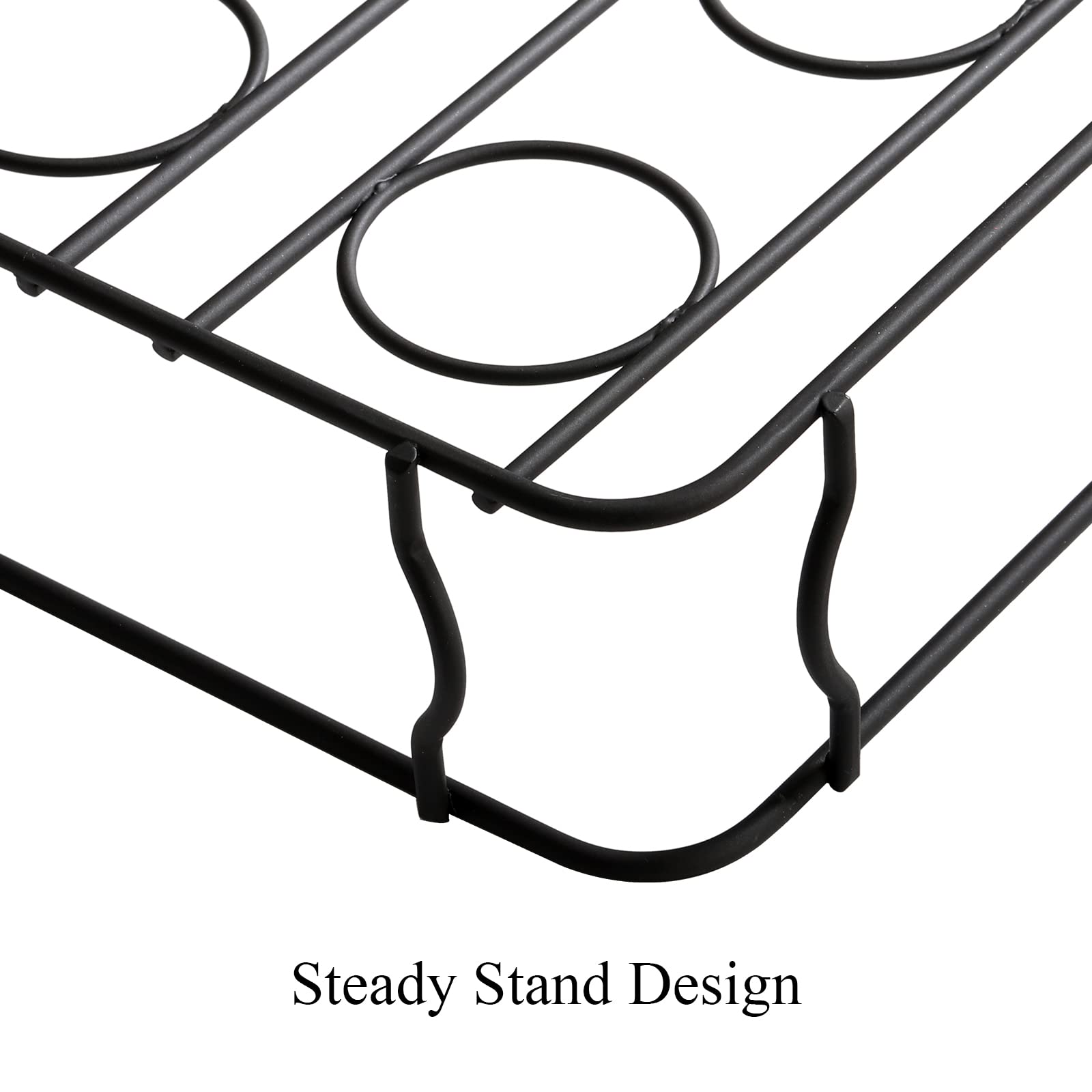 Hiceeden non-stick metal stand closeup, durable and dishwasher-safe design