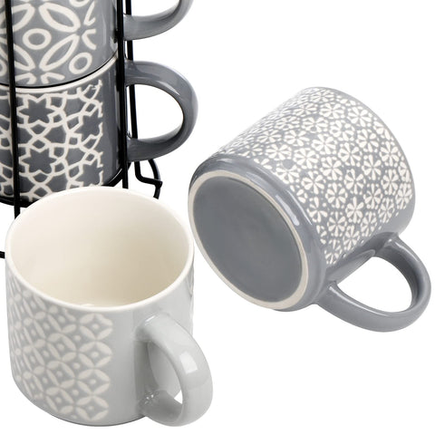 Hiceeden porcelain mugs, 15oz, ideal for coffee, cocoa, or tea.