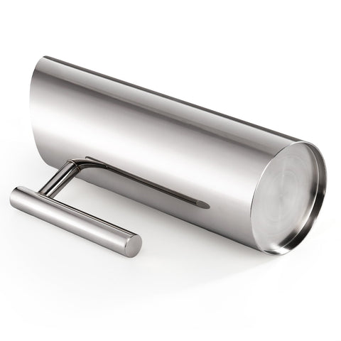 Hiceeden silver pitcher pours smoothly into a glass.