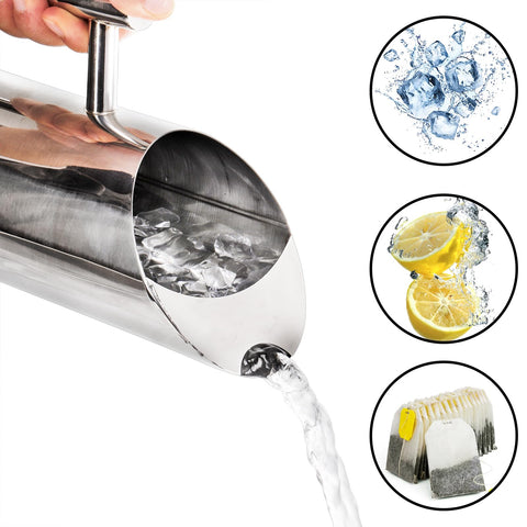 Hiceeden pitcher handle and straight body for easy grip.
