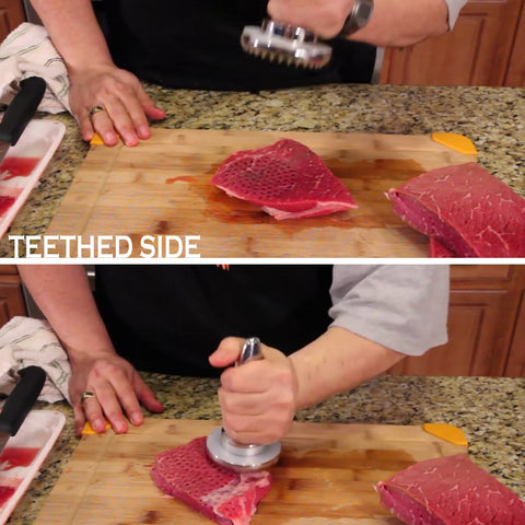 Hicook balanced weight around 835 grams for steady pressing.