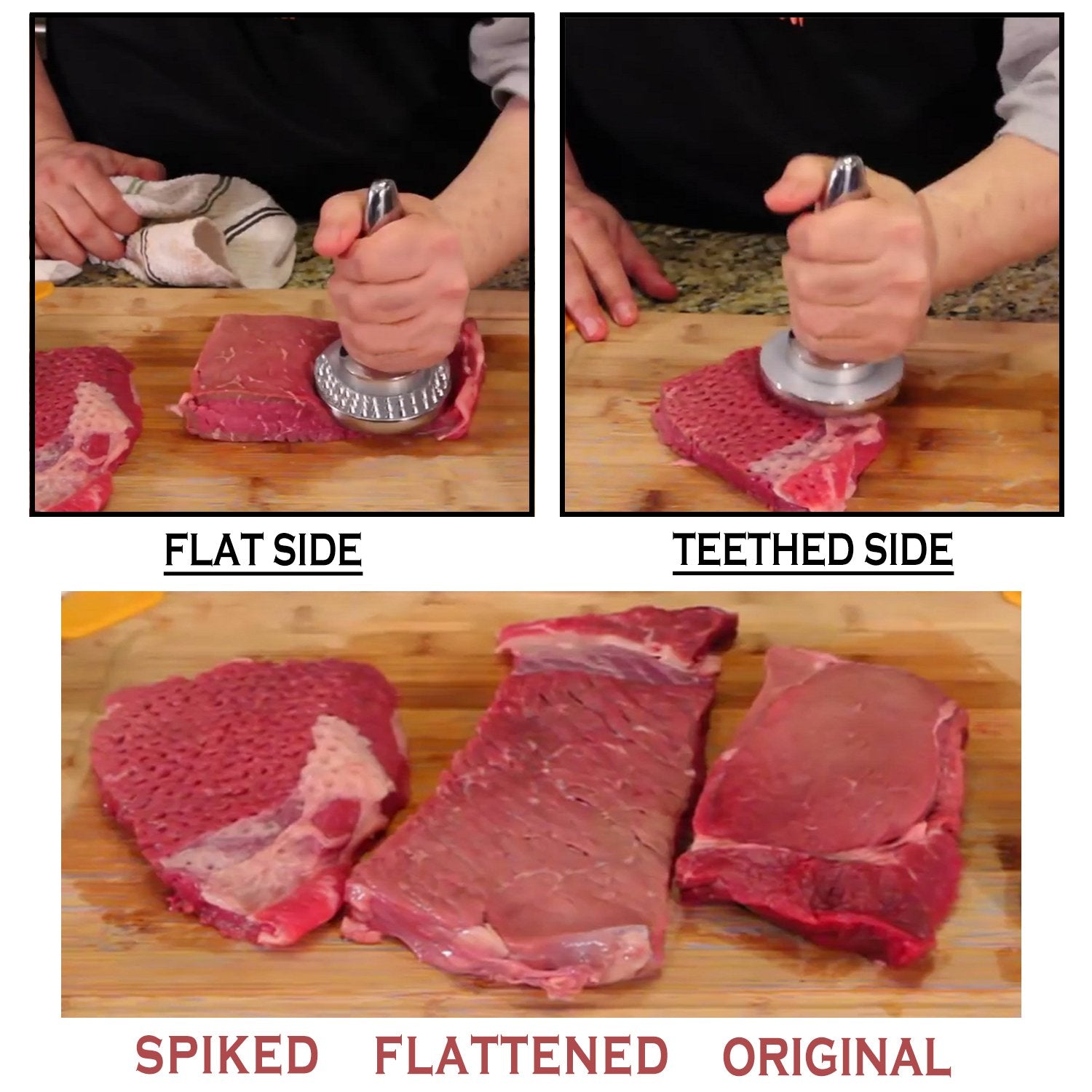 Hicook chrome-plated zinc construction for durable kitchen tool.