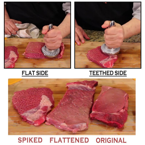 Hicook chrome-plated zinc construction for durable kitchen tool.