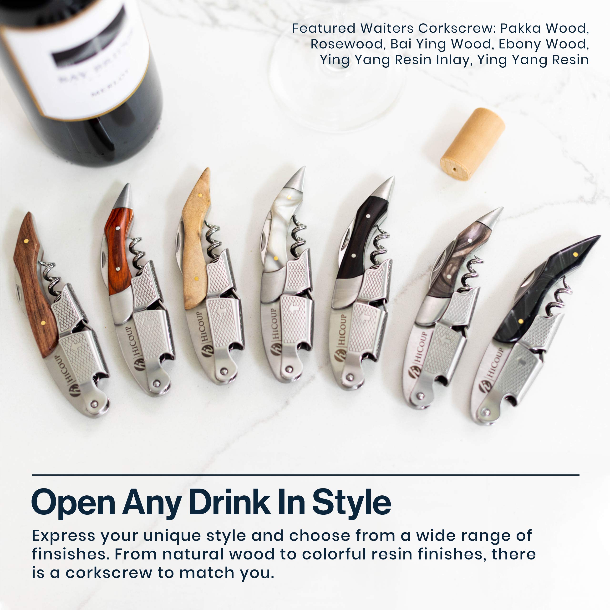 HiCoup Wine Opener ideal for servers and bartenders for efficient service.