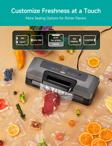 HiCOZY H700 display shows dry/moist modes for versatile sealing