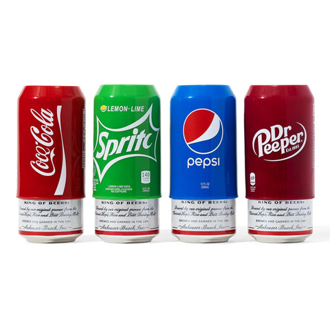 Hide Your Beer silicone can cover on a standard 12 oz can keeps drinks discreet and cold.