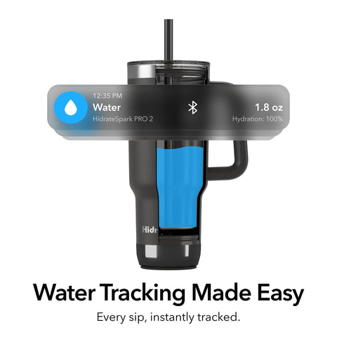 Hidrate Spark PRO 2 30oz navy double-wall insulated steel keeps drinks cold