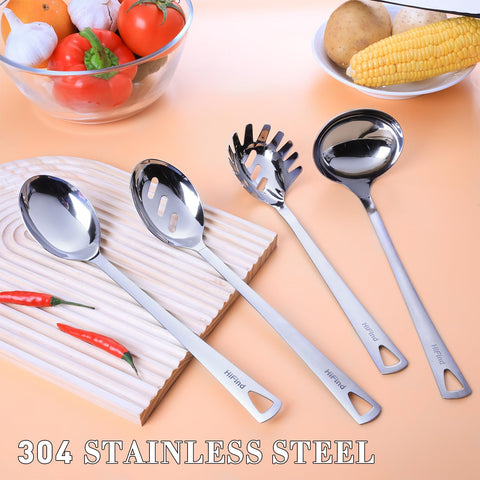 HIFIND 4PCS utensils set being dishwasher safe for convenient cleaning.
