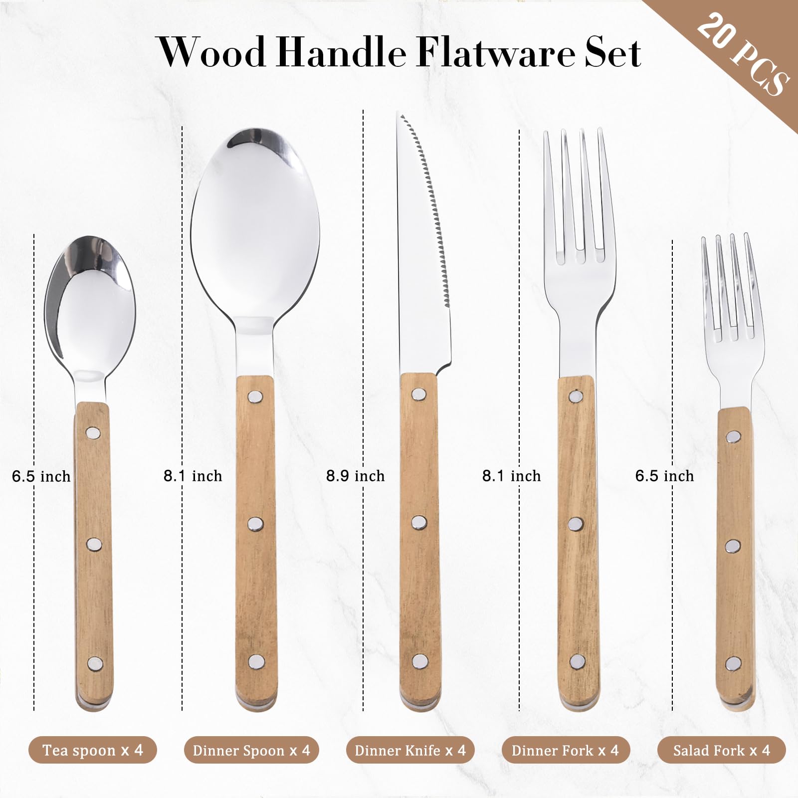HIFIND acacia wood rivets detail highlighting sturdy craftsmanship on each piece.