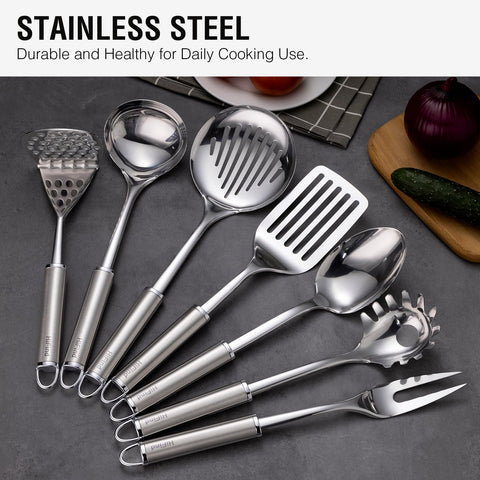 HIFIND 7-piece set featuring meat fork for flipping and serving