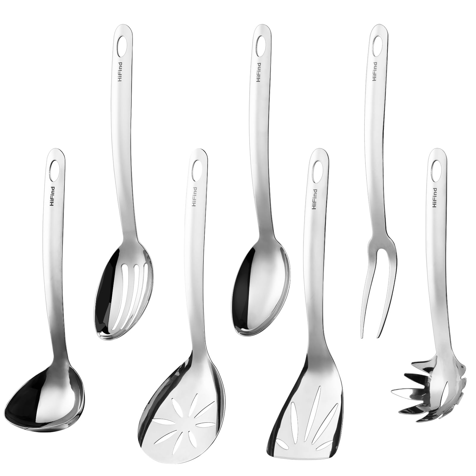 HIFIND meat fork in action delivering sturdy meat serving.
