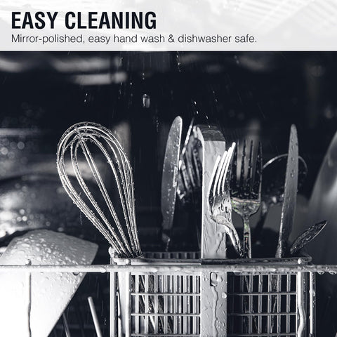 HIFIND slotted spatula provides precise flipping and quick drainage.