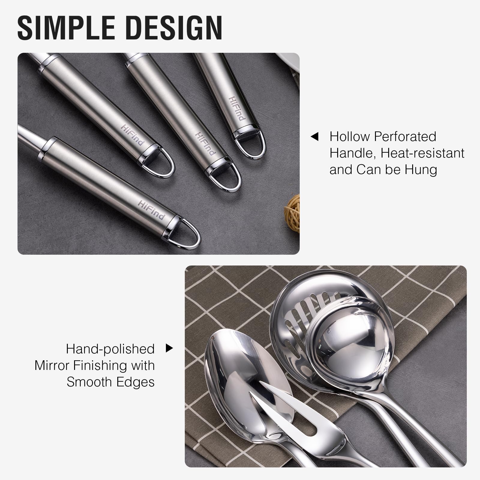 HIFIND slotted spatula for draining and turning foods