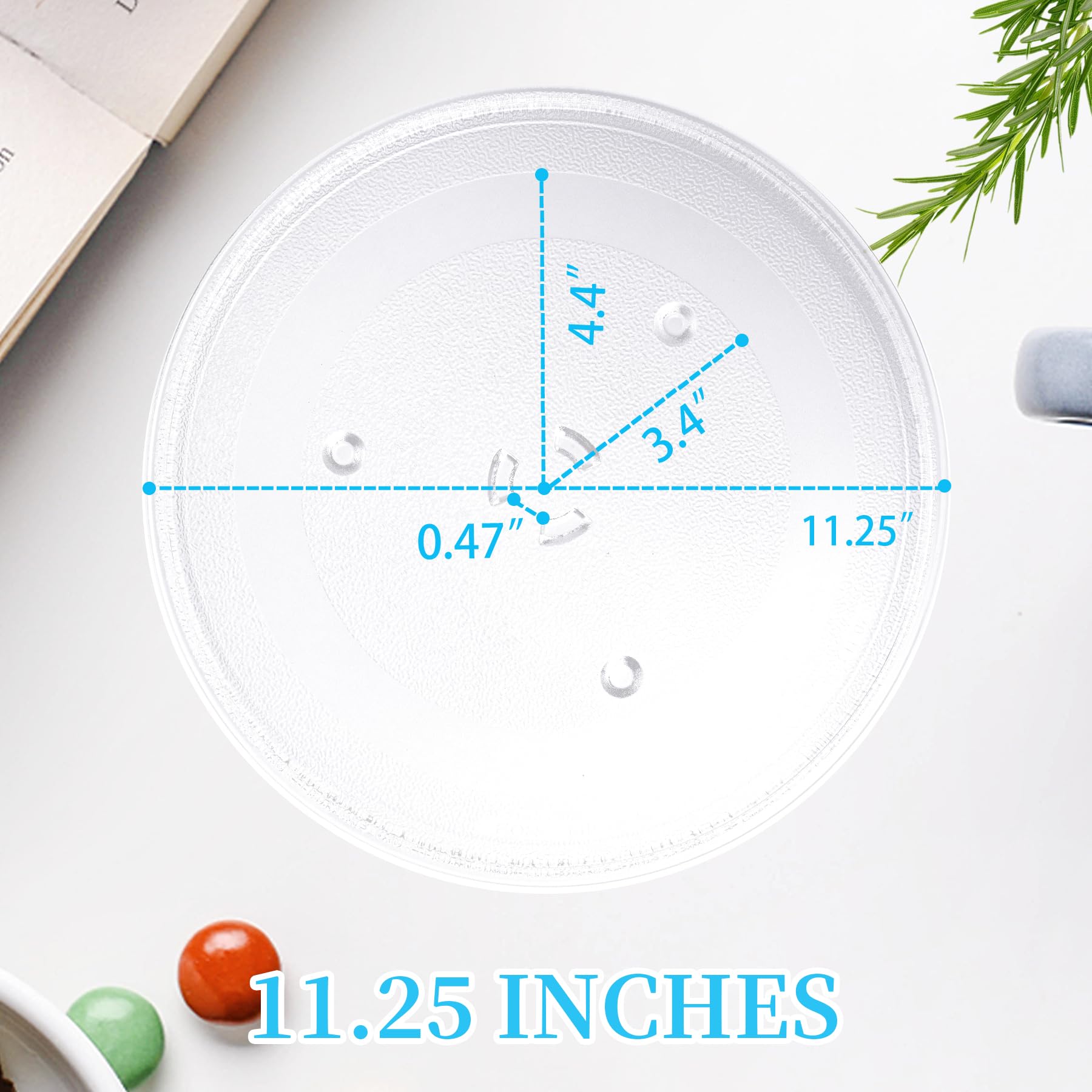 Hiflora 11.25-inch plate photographed as dishwasher-safe for easy cleanup.