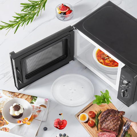 Hiflora kitchen-use shot of the 11.25-inch plate in action for steadier rotation.