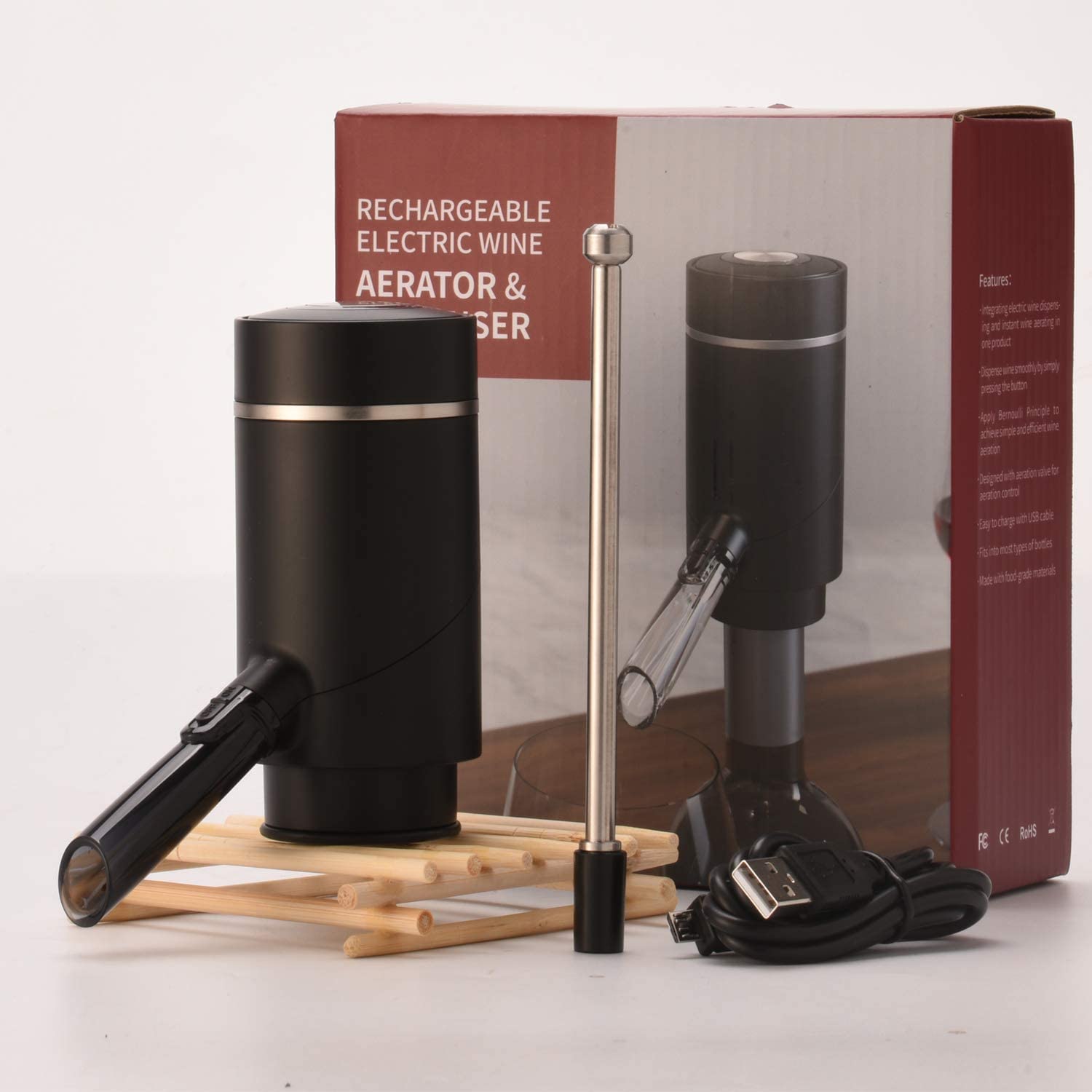 Higfra Velveteen Pouch for Wine Aerator protects while on the move.