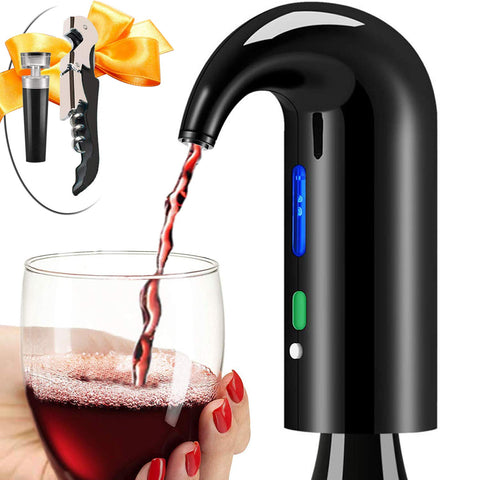 Higfra wine aerator electric decanter product setup for quick, mess-free aeration