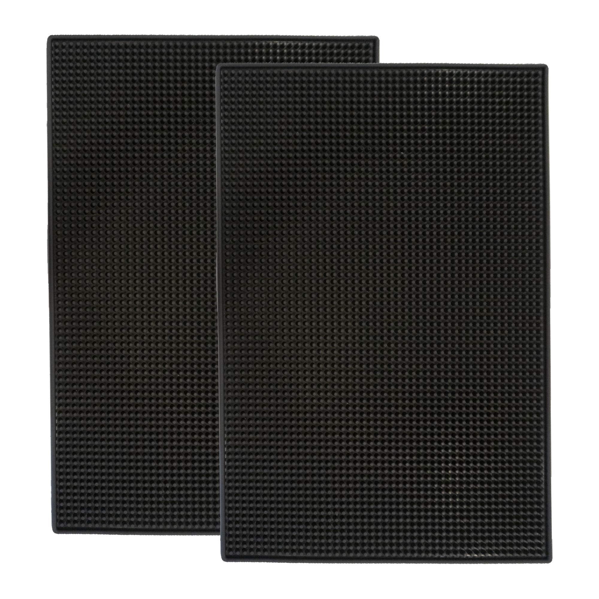 Highball & Chaser bar mat front view showing a stable 18x12 inch surface.