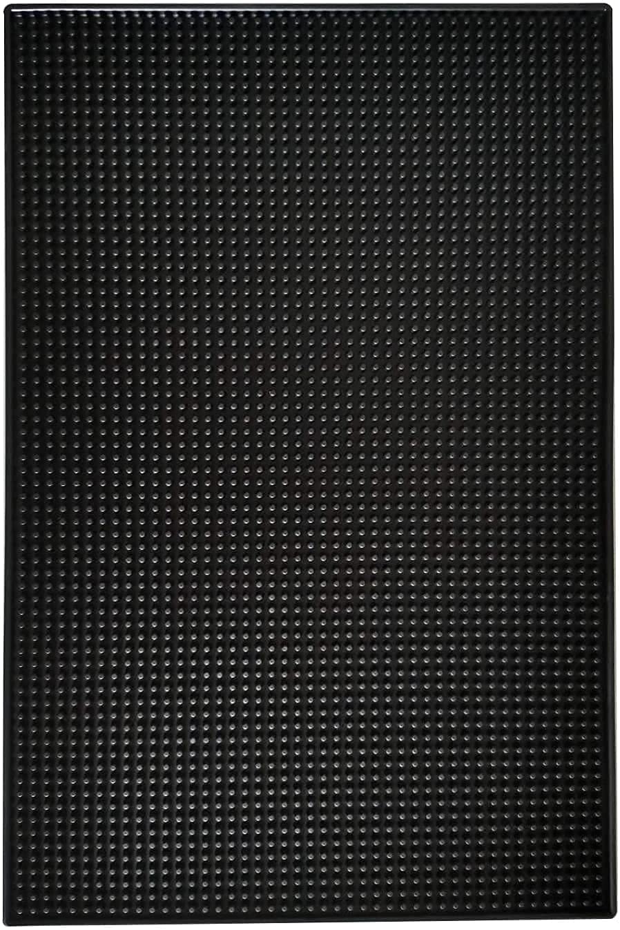Highball & Chaser bar mat 18x12 on counter ensures stable drink placement.