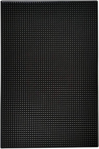 Highball & Chaser bar mat 18x12 on counter ensures stable drink placement.