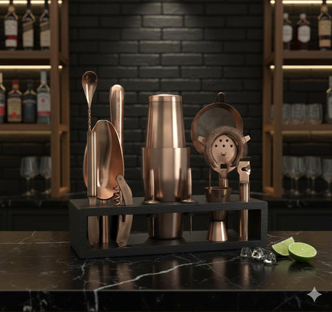 Highball & Chaser stainless steel Boston shaker displayed with a durable finish