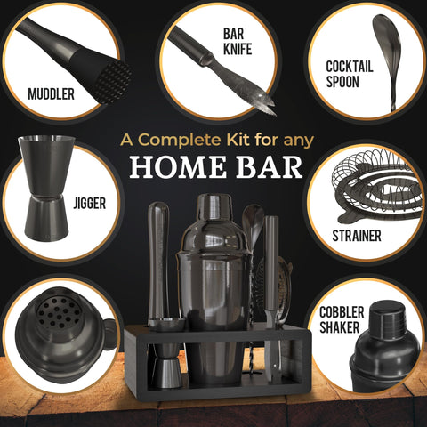 Highball & Chaser hawthorn strainer ensures smooth pours in seconds.