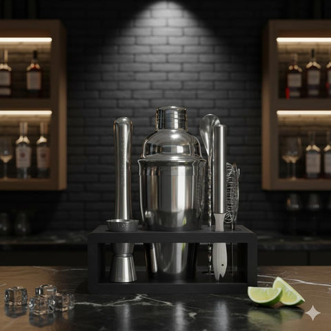 Muddler and bar spoon from Highball & Chaser for precise muddling.
