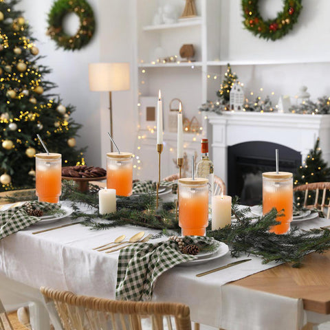 HIGIINC vintage ribbed design glass tumbler adds charm to drinkware