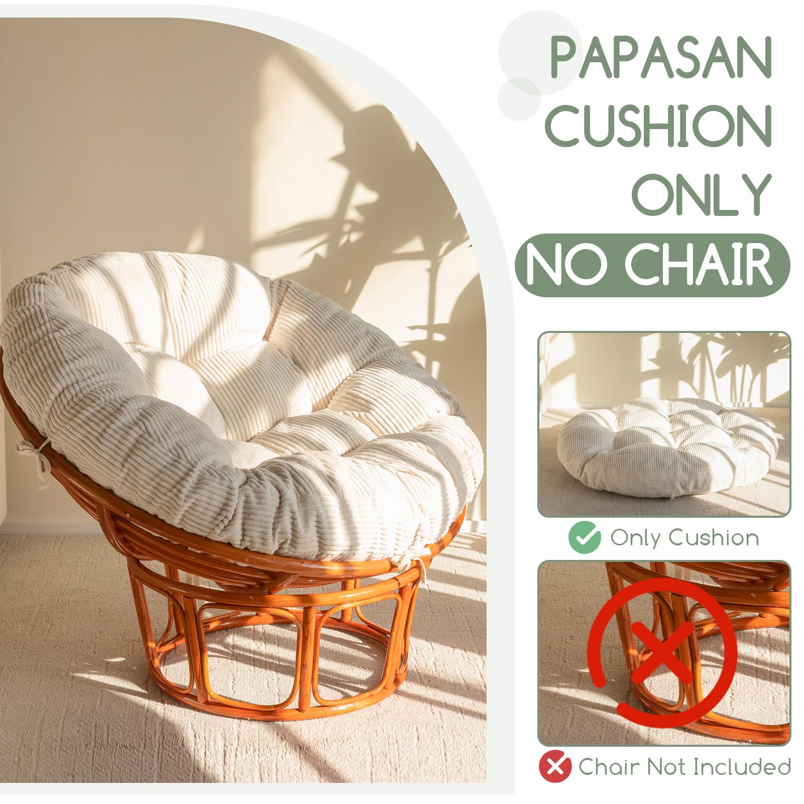 HIGOGOGO button-tufted detail adds chic style and extra comfort.