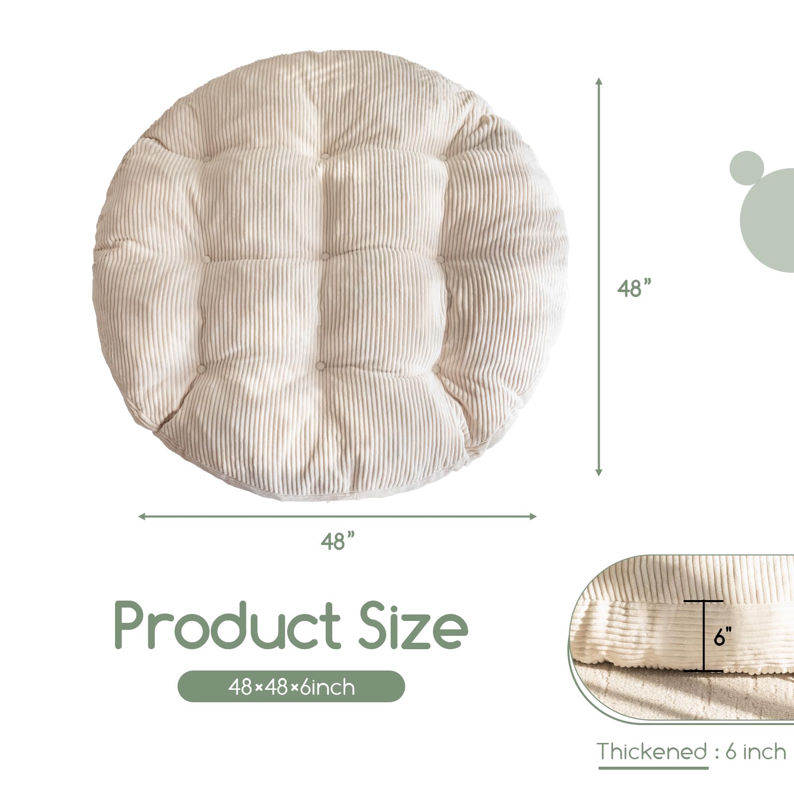 HIGOGOGO corduroy fabric close-up shows plush texture ideal for cozy lounging.
