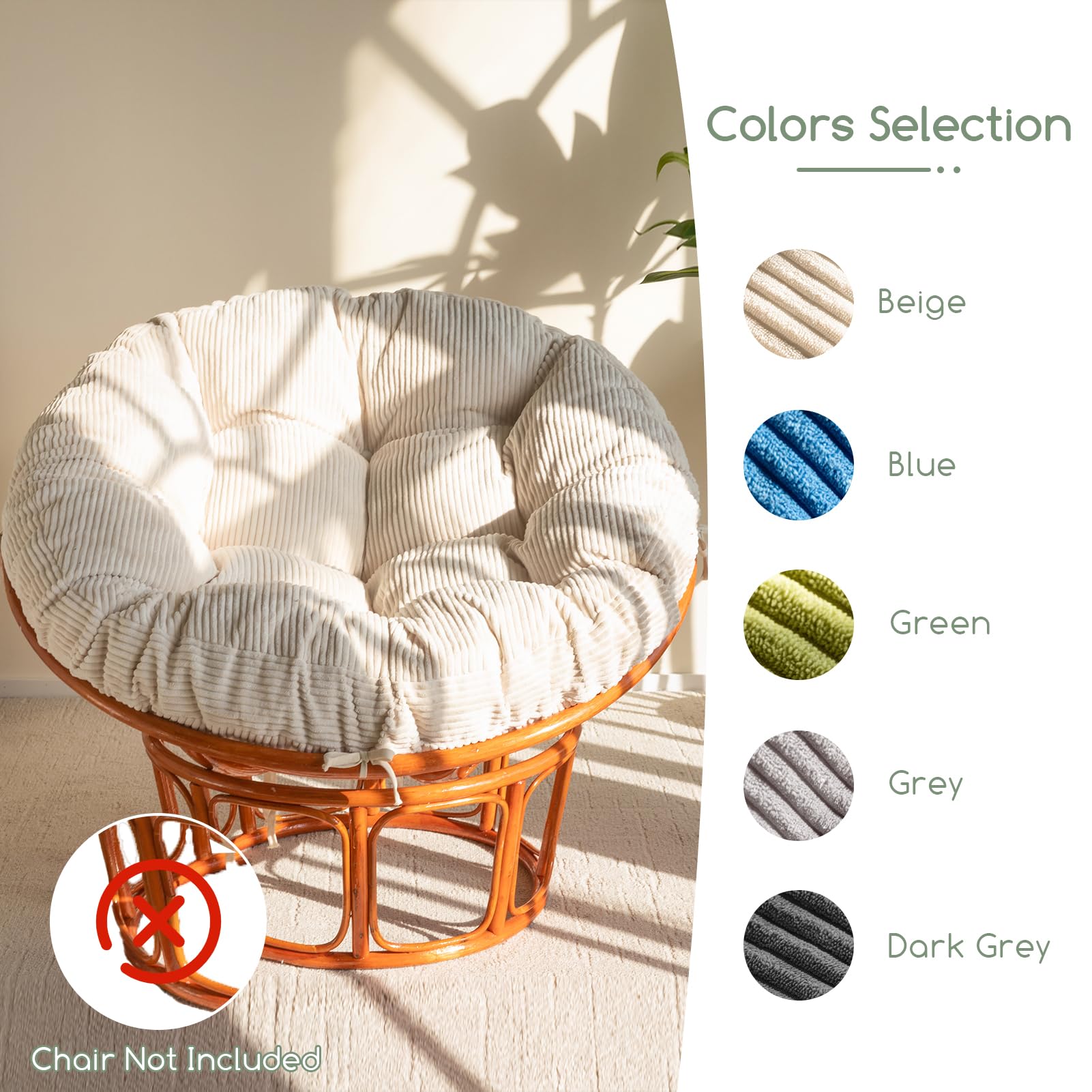 HIGOGOGO cover and fill are designed for cozy versatility in home seating.