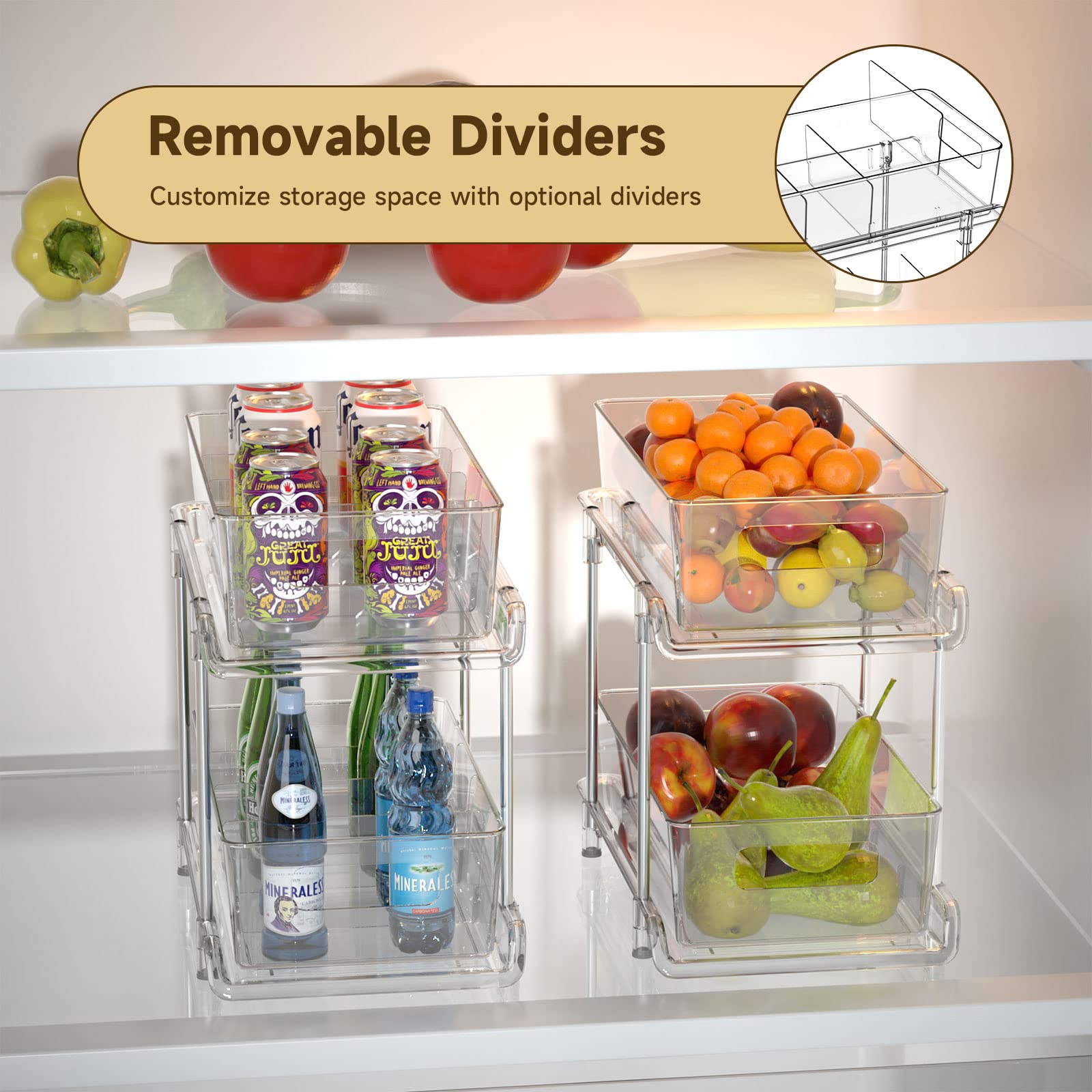 HIHEGD anti-slip feet stabilize the organizer during use