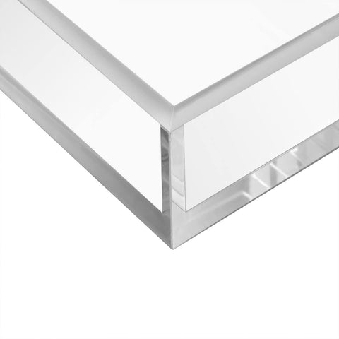 HIIMIEI sleek acrylic napkin holder with polished edges for safe handling.