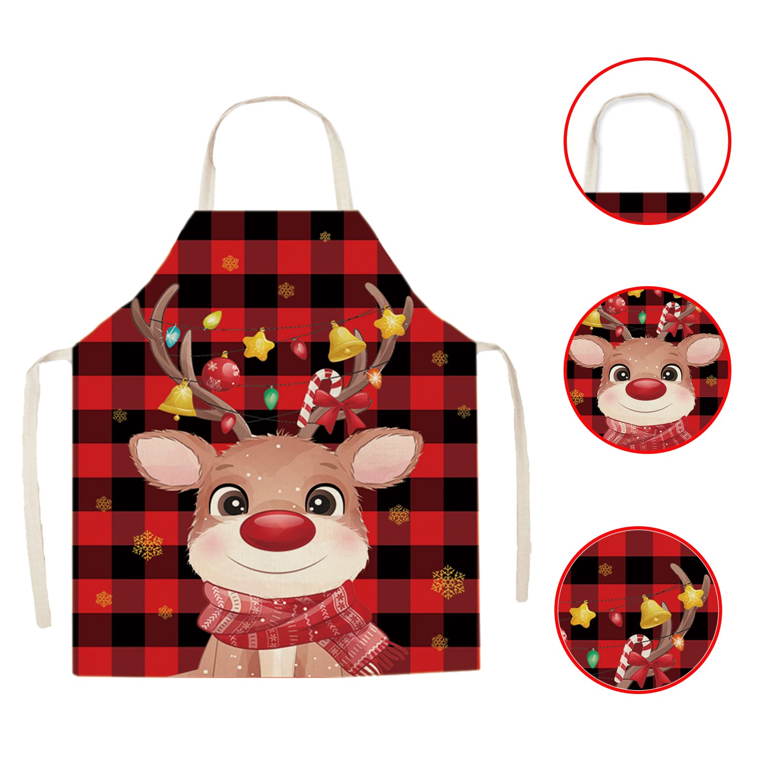 HIIXHC multi-use aprons double as Christmas party decorations