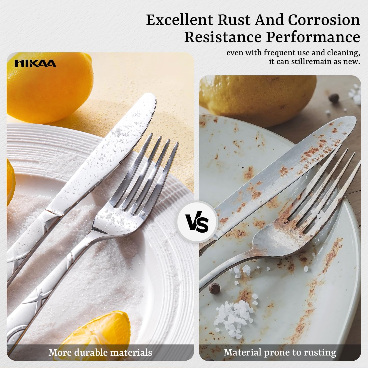 HIKAA salad fork balanced weight for comfortable handling