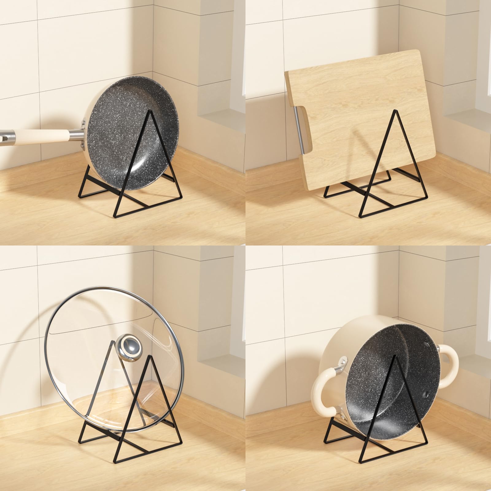 Hikinlichi minimalist triangle design complements any kitchen decor while saving space.