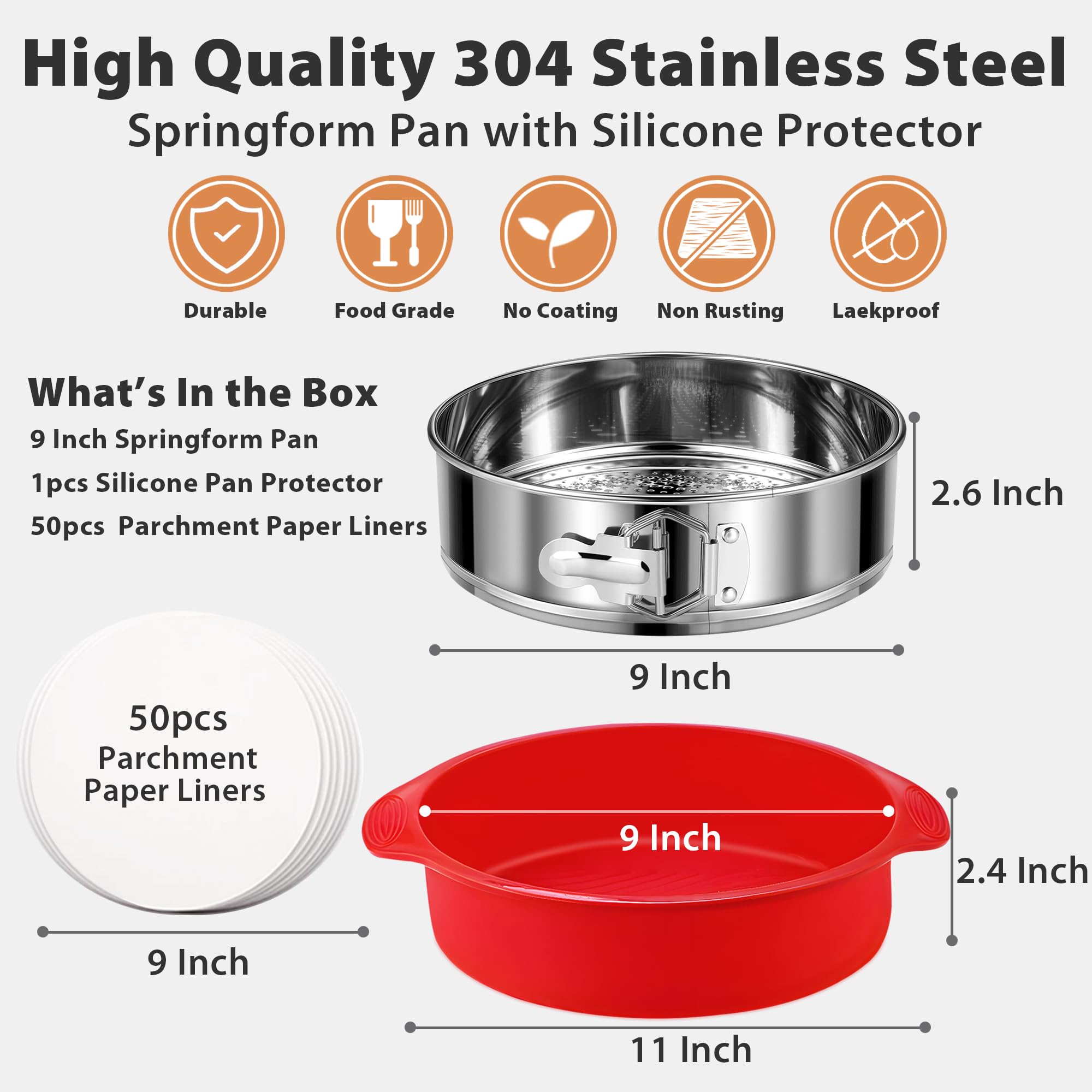 Hikolvol parchment paper pack keeps baking greaseless and cleanup quick.