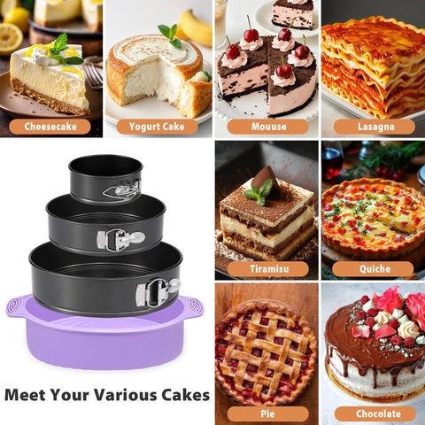 Hikolvol multipurpose baking pan supports oven, air fryer, and pressure cooker use.