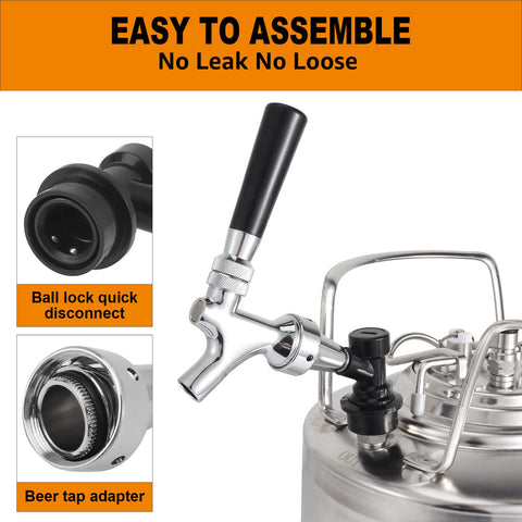 Hilangsan easy-clean picnic tap disassembles for thorough maintenance after use.