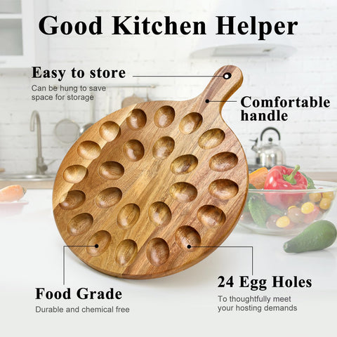 Hilislog 24-slot Egg Tray holds plenty for gatherings.
