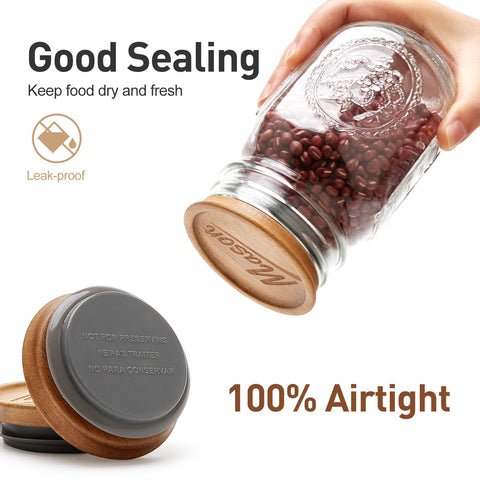 Hilislog airtight lid on jar ideal for juices and dry goods.