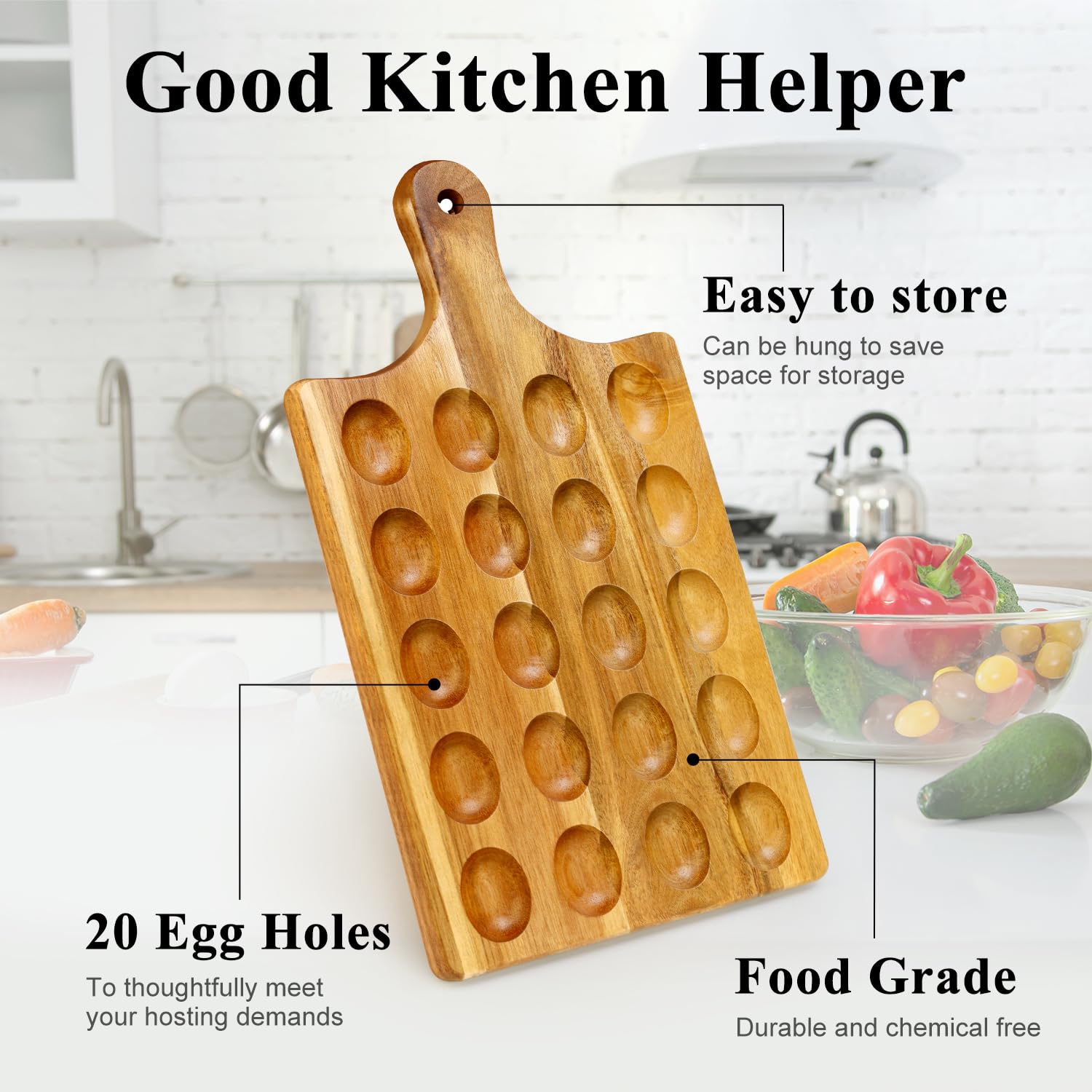 Hilislog egg carrier with sturdy handle for easy transport.